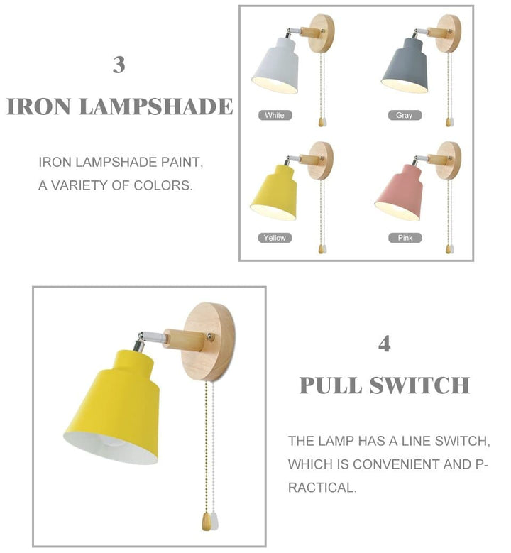 Wall Lamp with Pull Switch - TwistGlow | Bowlift