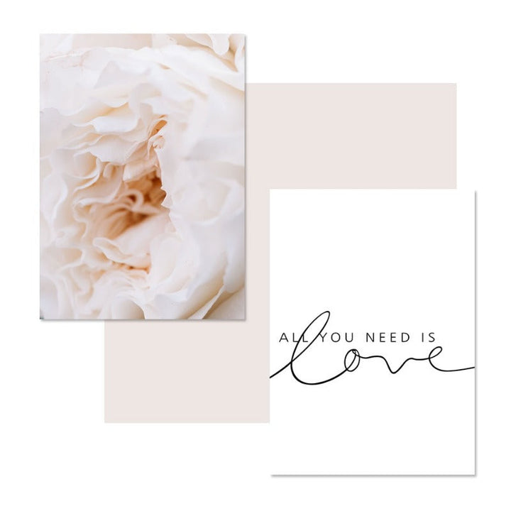 Blush Pink Peonies Wall Art Pictures - Canvas Wall Art Paintings | Bowlift
