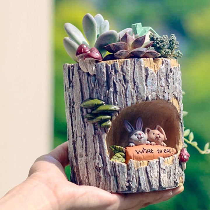 BowLift | Creative Animal Life Resin Flower Pots