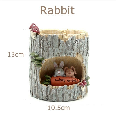 BowLift | Creative Animal Life Resin Flower Pots
