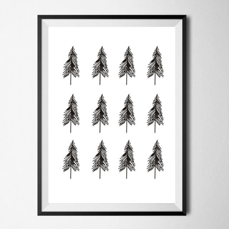 Geometric Deer Faith Quote - Canvas Wall Art Painting | Bowlift