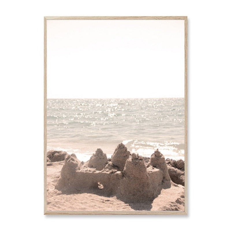 Palm Tree Landscape Bohemian Style - Canvas Wall Art Painting | Bowlift