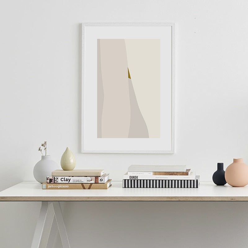 Minimalist Geometric Graphic Abstract Gallery - Canvas Wall Art Painting | Bowlift