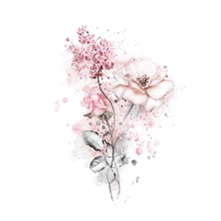 Watercolor Pink Kawaii Girls - Canvas Wall Art Painting | Bowlift