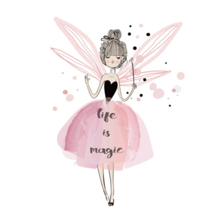 Watercolor Pink Kawaii Girls - Canvas Wall Art Painting | Bowlift