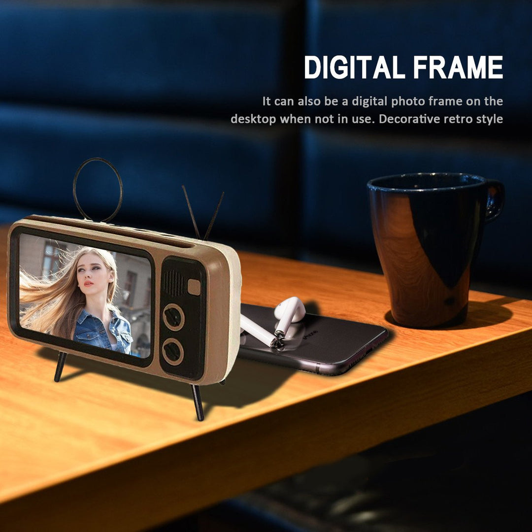 Retro TV Bluetooth Speaker Mobile Phone Holder | Bowlift