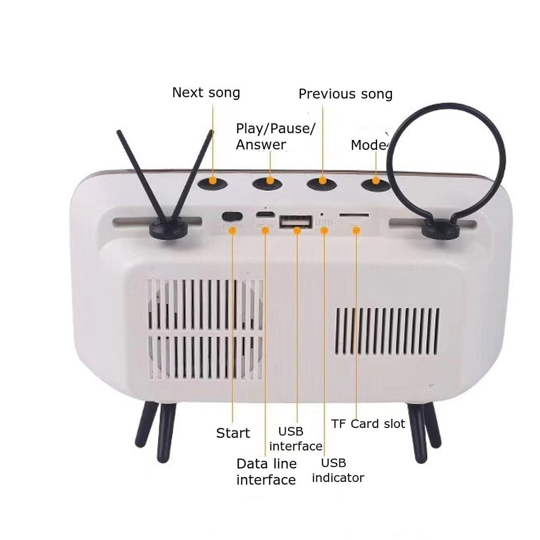 Retro TV Bluetooth Speaker Mobile Phone Holder | Bowlift
