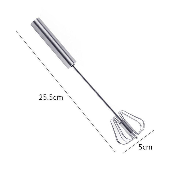 Kitchen Semi-automatic Egg Beater Stainless Steel Easy Whisk | Bowlift
