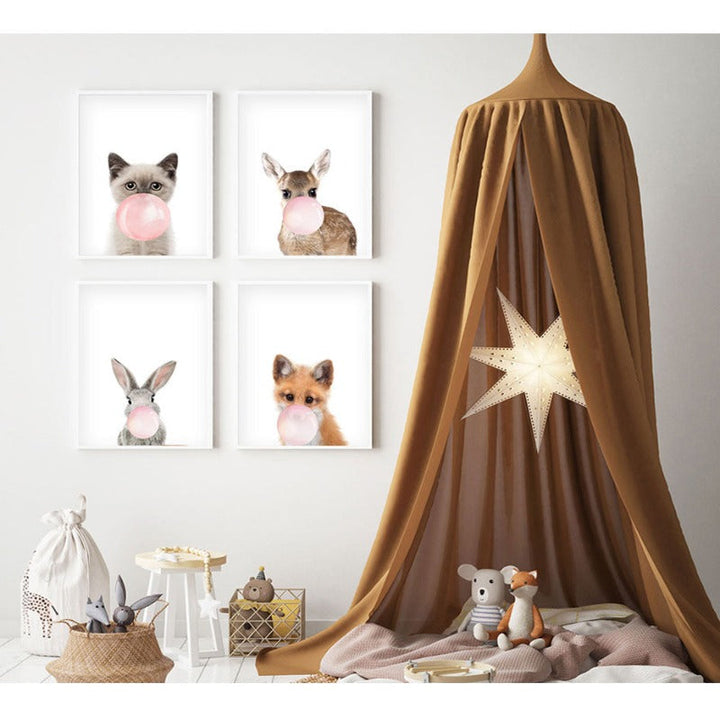 Wild Life At Party - Canvas Wall Art Painting | Bowlift