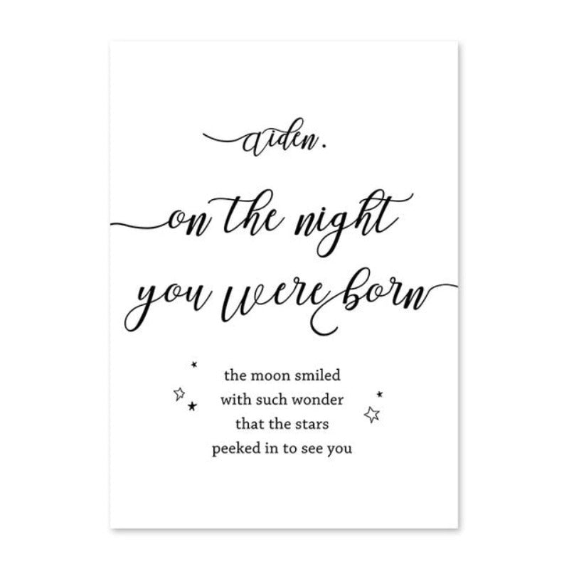 Baby And Parent Name Personalized - Canvas Wall Art Painting | Bowlift