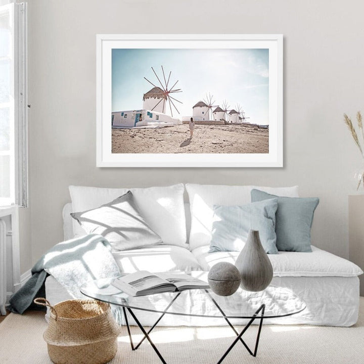 Aerial View Bridge Landscape - Canvas Wall Art Painting | Bowlift