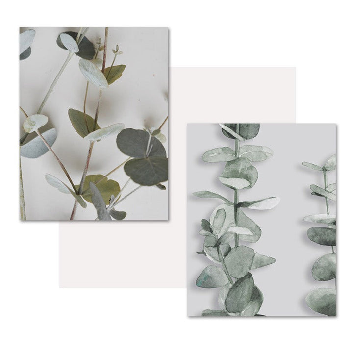 Botanical Eucalyptus Leaves - Canvas Wall Art Painting | Bowlift