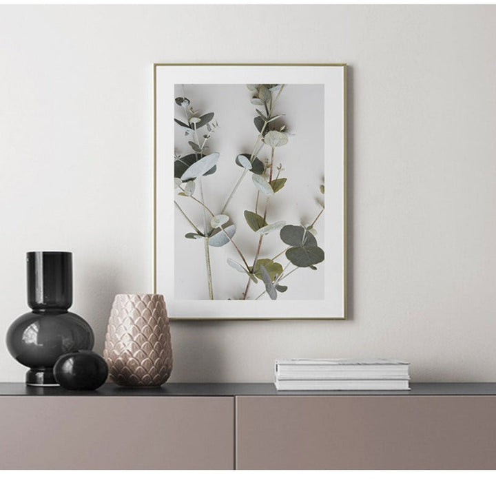 Botanical Eucalyptus Leaves - Canvas Wall Art Painting | Bowlift