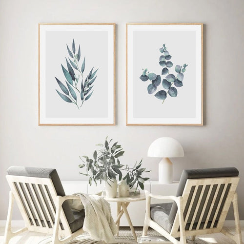 Botanical Leaves Wall Art Pictures - Canvas Wall Art Painting | Bowlift