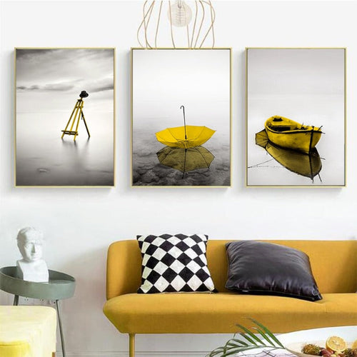 Moods Of Yellow - Canvas Wall Art Painting | Bowlift
