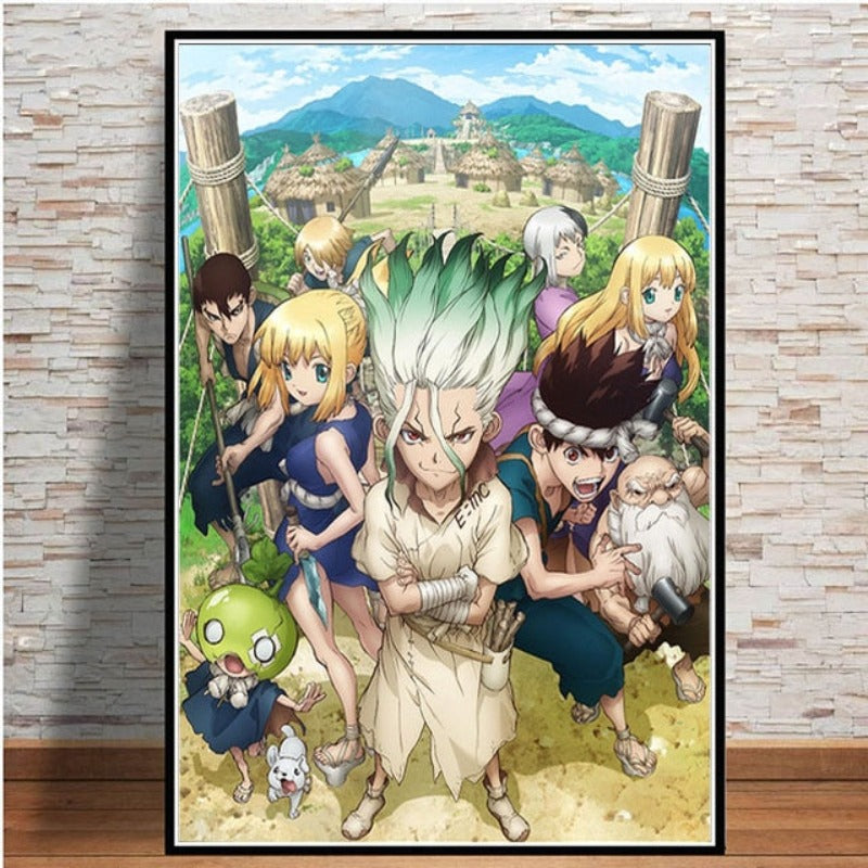 Anime Buddies - Canvas Wall Art Painting | Bowlift
