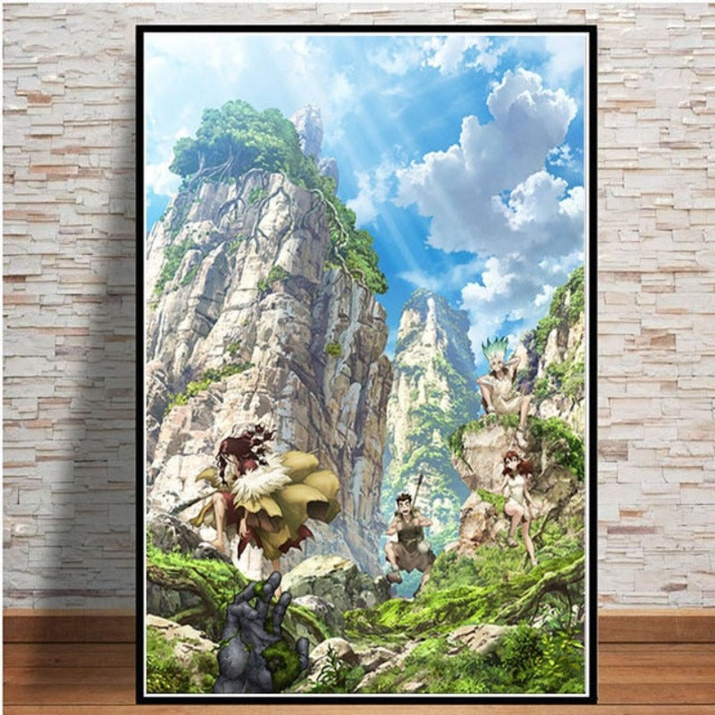 Anime Buddies - Canvas Wall Art Painting | Bowlift