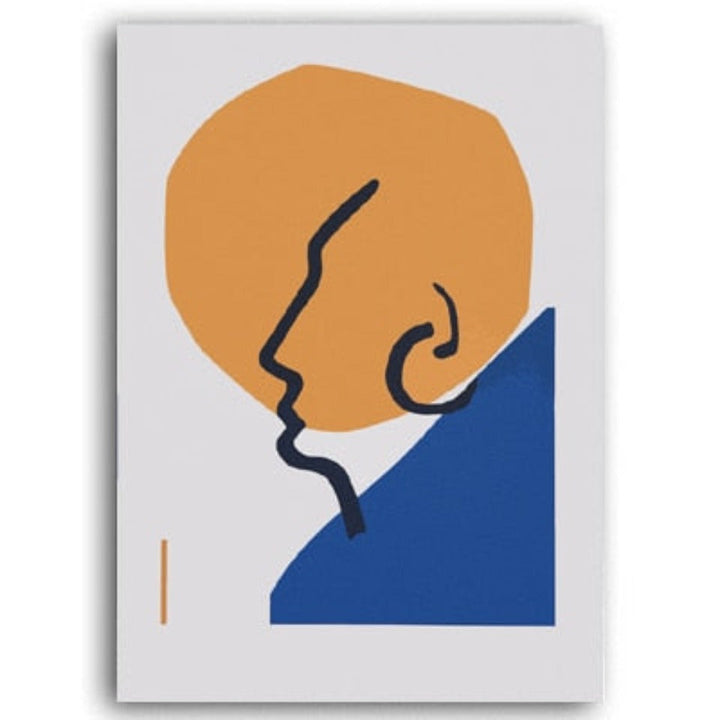 Scandinavia Abstract Figure Line Posters - Canvas Wall Art Painting | Bowlift
