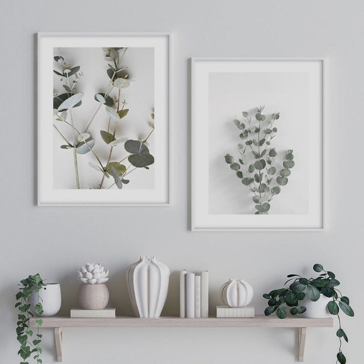 Botanical Eucalyptus Leaves - Canvas Wall Art Painting | Bowlift