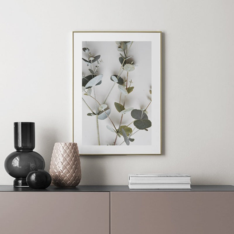 Botanical Eucalyptus Leaves - Canvas Wall Art Painting | Bowlift