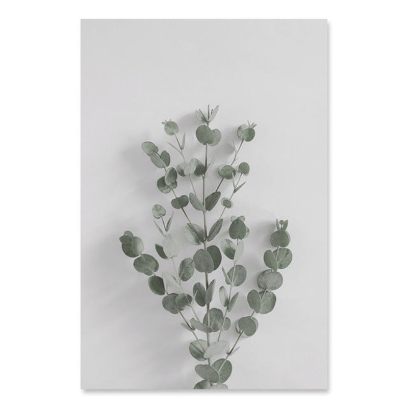 Botanical Eucalyptus Leaves - Canvas Wall Art Painting | Bowlift