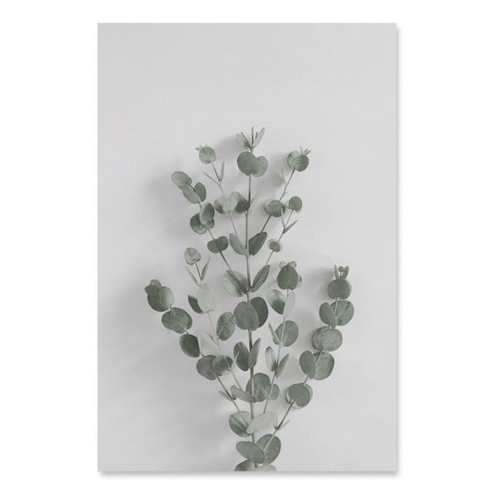 Botanical Eucalyptus Leaves - Canvas Wall Art Painting | Bowlift