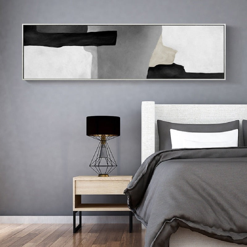 Grey In Shades - Canvas Wall Art Painting | Bowlift
