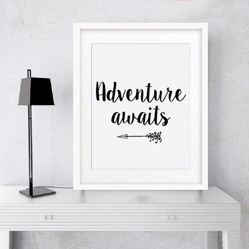Adventure Awaits Arrow - Canvas Wall Art Painting | Bowlift
