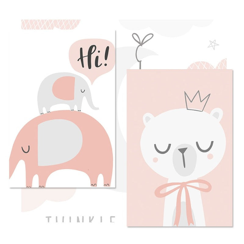 Hello Little One - Canvas Wall Art Painting | Bowlift