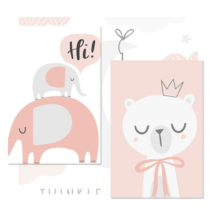 Hello Little One - Canvas Wall Art Painting | Bowlift