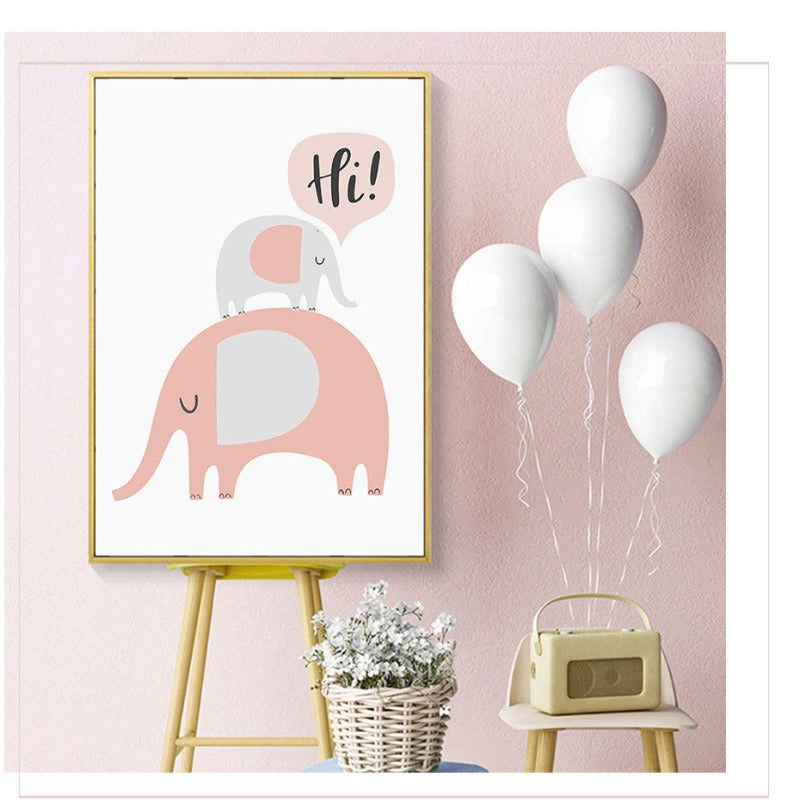 Hello Little One - Canvas Wall Art Painting | Bowlift