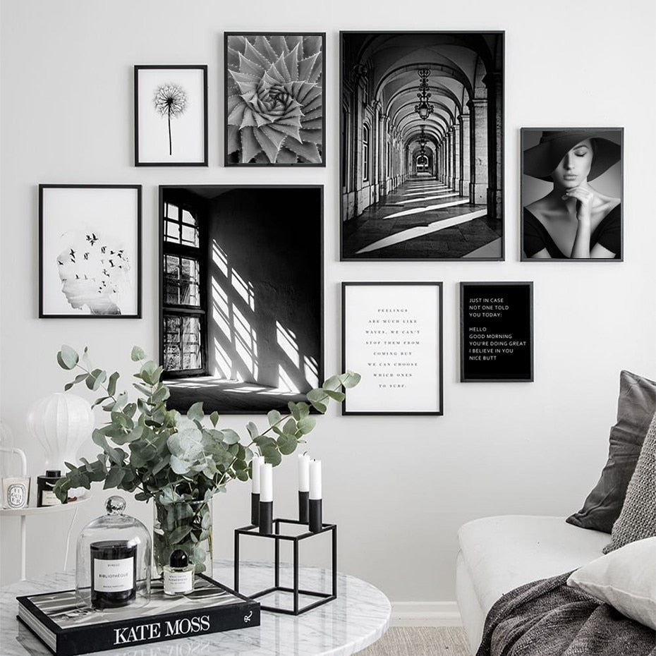 Abstract Scandinavia Style Scene - Canvas Wall Art Painting | Bowlift