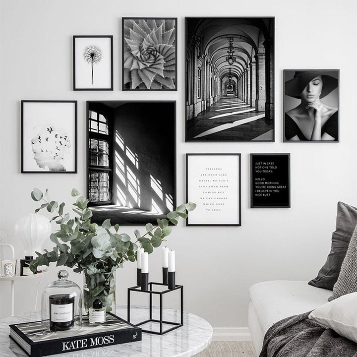 Abstract Scandinavia Style Scene - Canvas Wall Art Painting | Bowlift