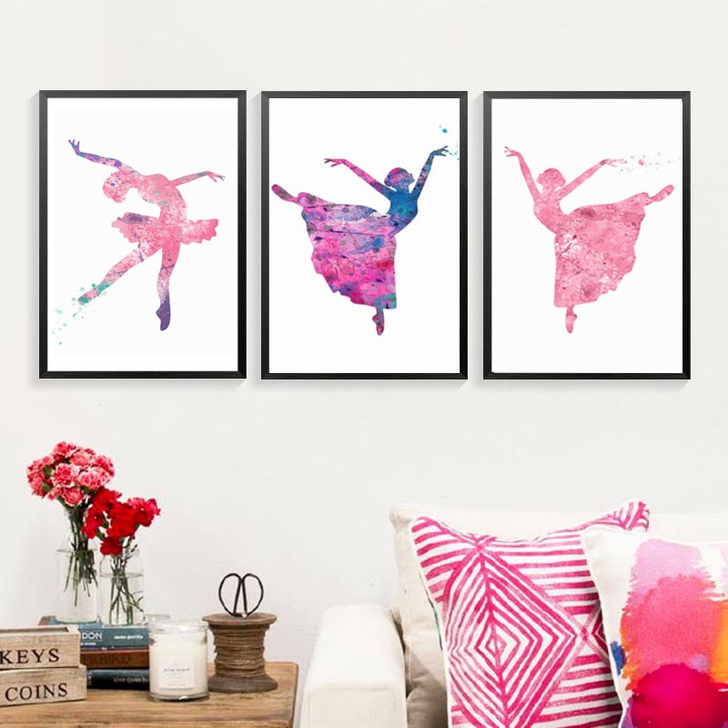 Ballet Dancing Girls - Canvas Wall Art Painting | Bowlift