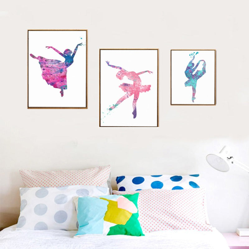 Ballet Dancing Girls - Canvas Wall Art Painting | Bowlift
