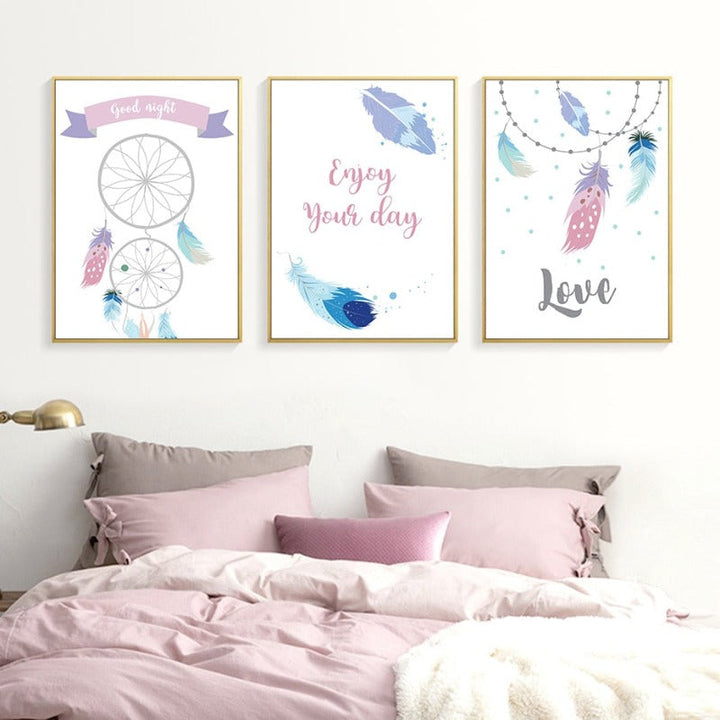 Boho Dreamcatcher - Canvas Wall Art Painting | Bowlift