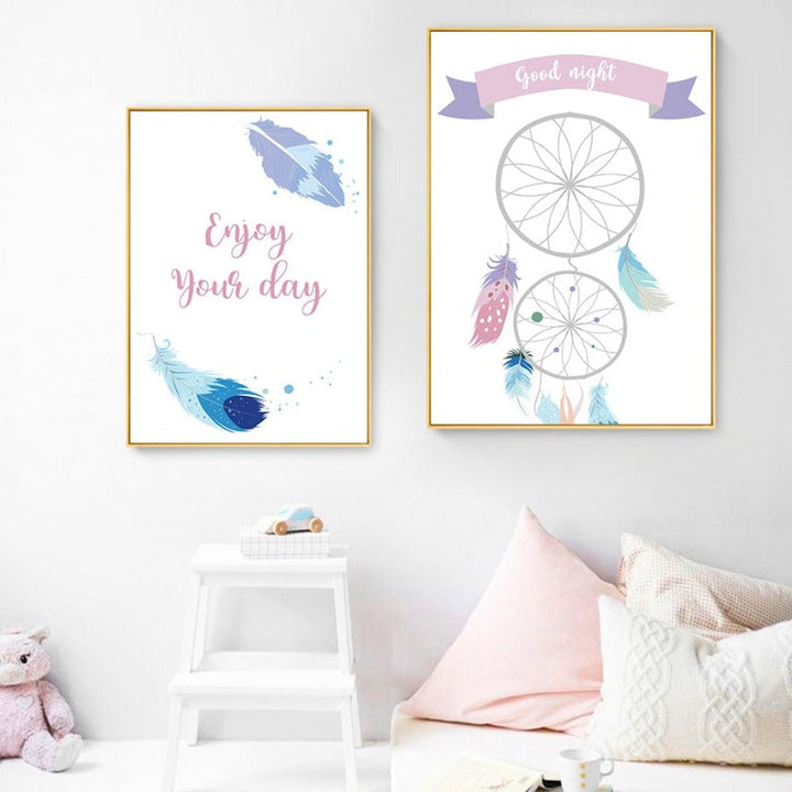 Boho Dreamcatcher - Canvas Wall Art Painting | Bowlift