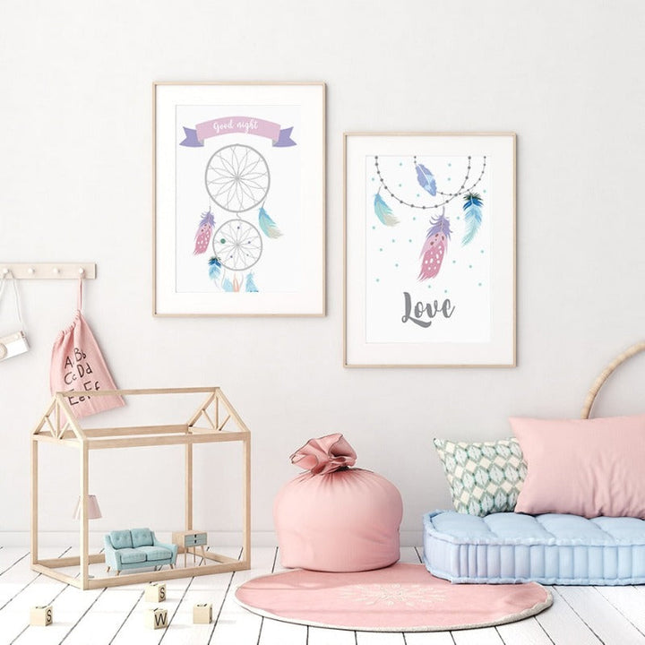 Boho Dreamcatcher - Canvas Wall Art Painting | Bowlift