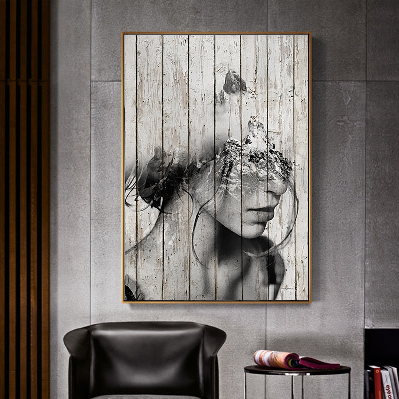 Abstract Figure Prints - Canvas Wall Art Painting | Bowlift