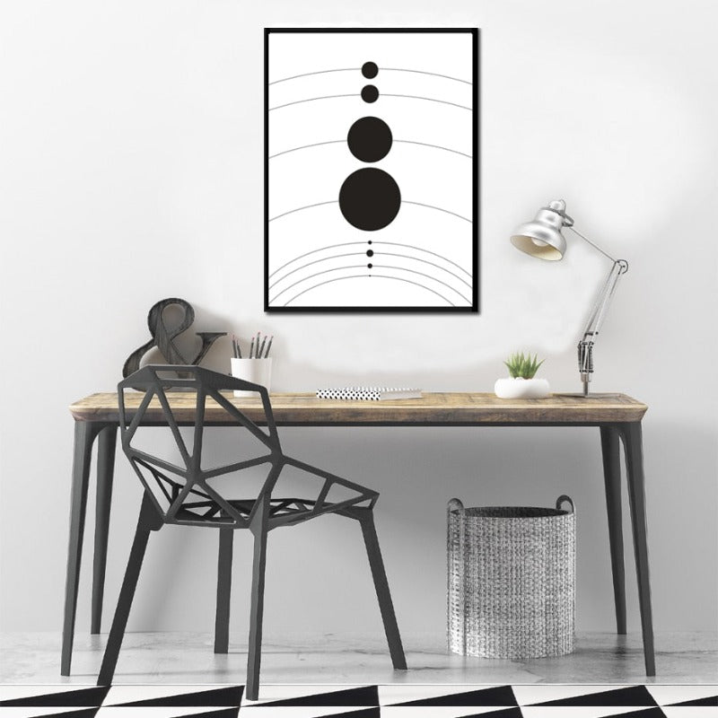 Solar System Planet Posters Universe - Canvas Wall Art Painting | Bowlift