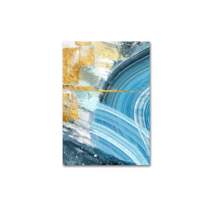 Blue Prints Poster - Canvas Wall Art Painting | Bowlift