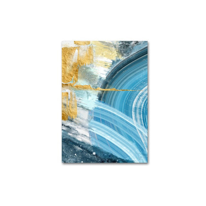 Blue Prints Poster - Canvas Wall Art Painting | Bowlift