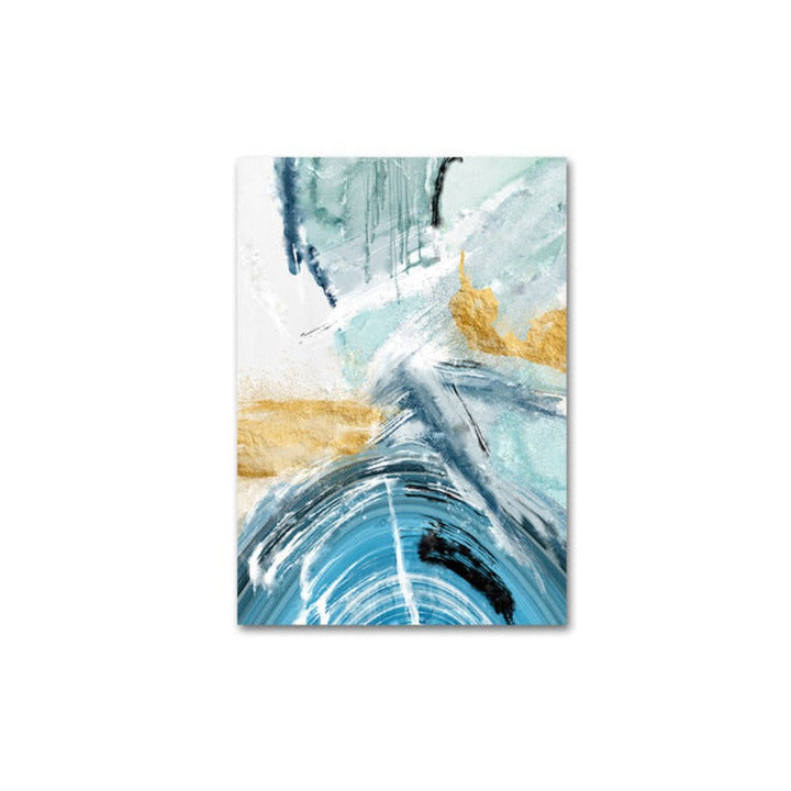 Blue Prints Poster - Canvas Wall Art Painting | Bowlift