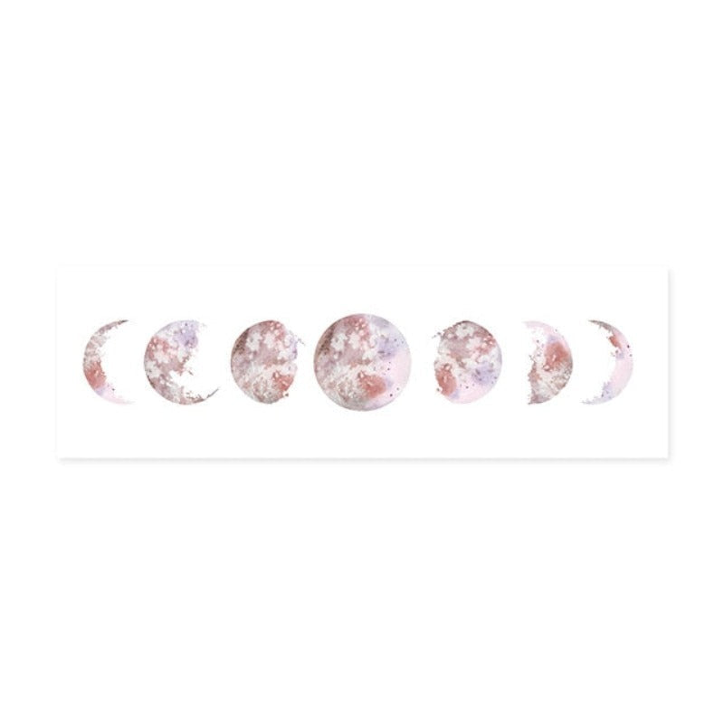 Modern Space Various Moon phases Isolated - Canvas Wall Art Painting | Bowlift