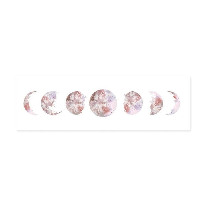 Modern Various Moon Phases Isolated Prints - Canvas Wall Art Painting | Bowlift