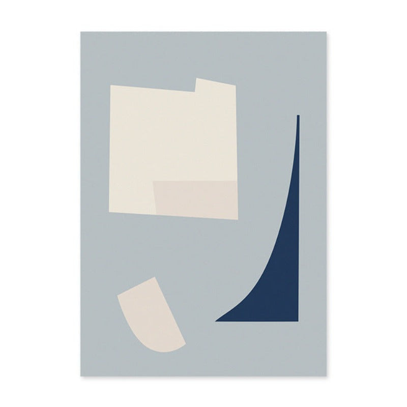 Modern Trend Geometric Abstract Color Block - Canvas Wall Art Painting | Bowlift