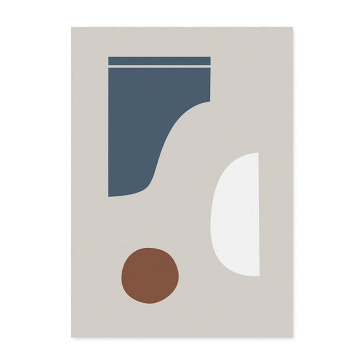Modern Trend Geometric Abstract Color Block - Canvas Wall Art Painting | Bowlift