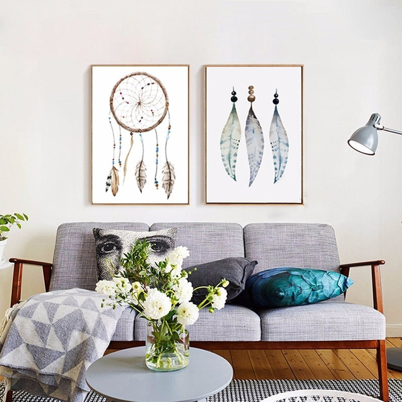 Retro Tribal - Canvas Wall Art Painting | Bowlift
