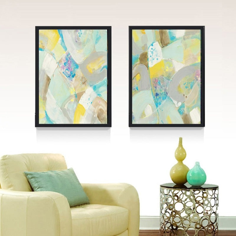 Multi Colors Canvas Painting Poster Prints - Canvas Wall Art Painting | Bowlift