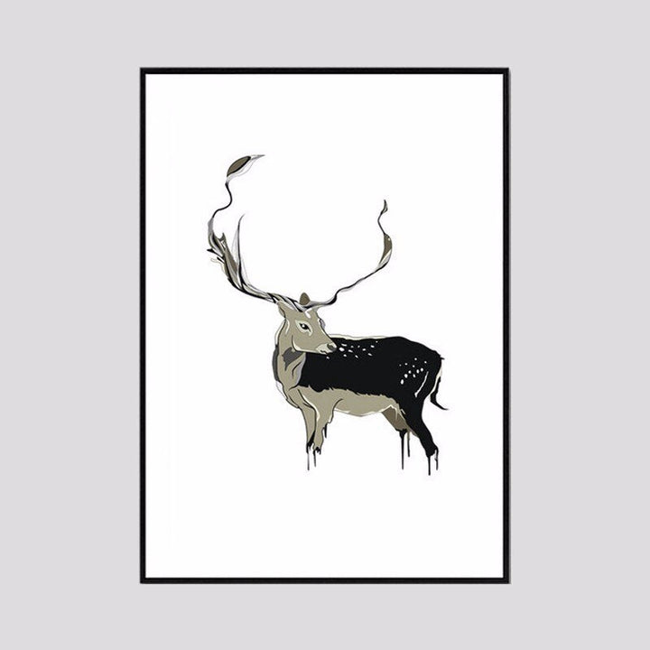 Nordic Nature Canvas Painting Animals - Canvas Wall Art Painting | Bowlift